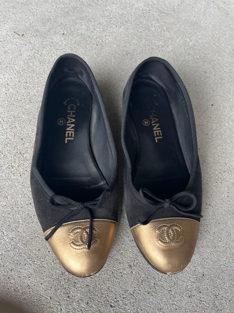 シャネル　フラットシューズ　37.5