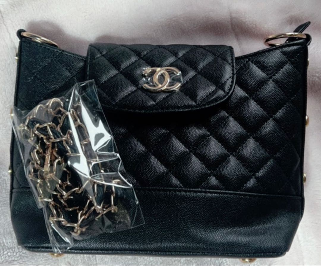 R.R.R♡ CHANEL ブラック キルティングバッグ