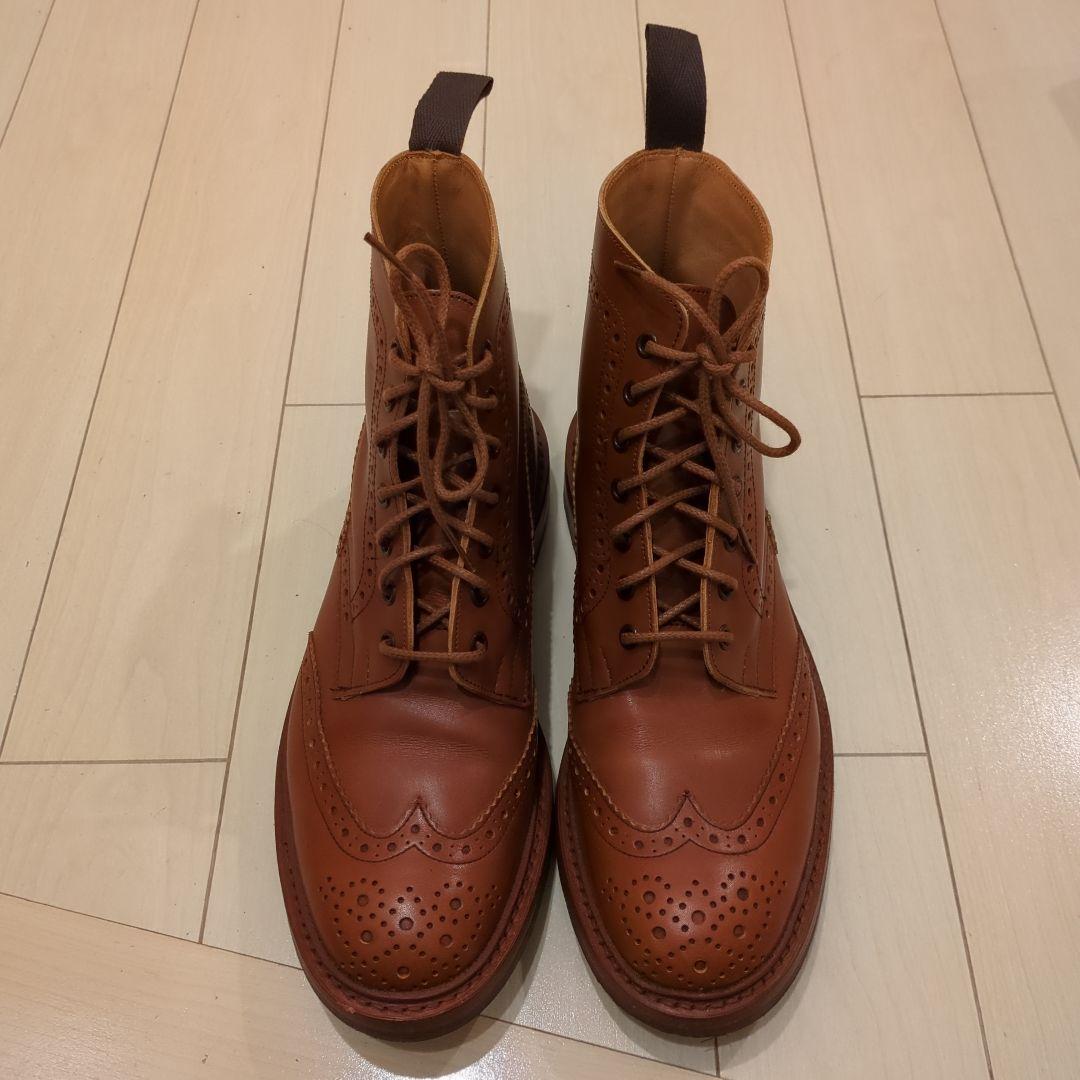 【美品】Tricker'sカントリーブーツ　　マロンアンティークM2508