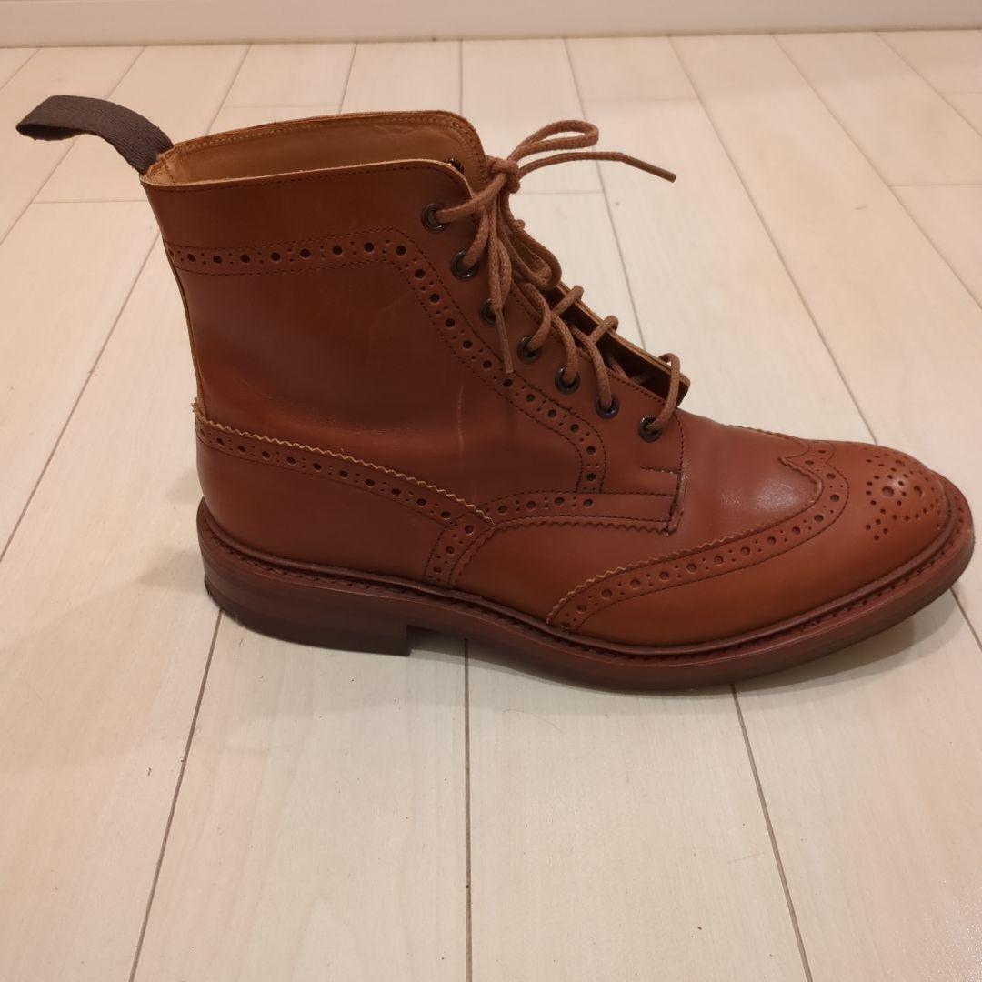 【美品】Tricker'sカントリーブーツ　　マロンアンティークM2508