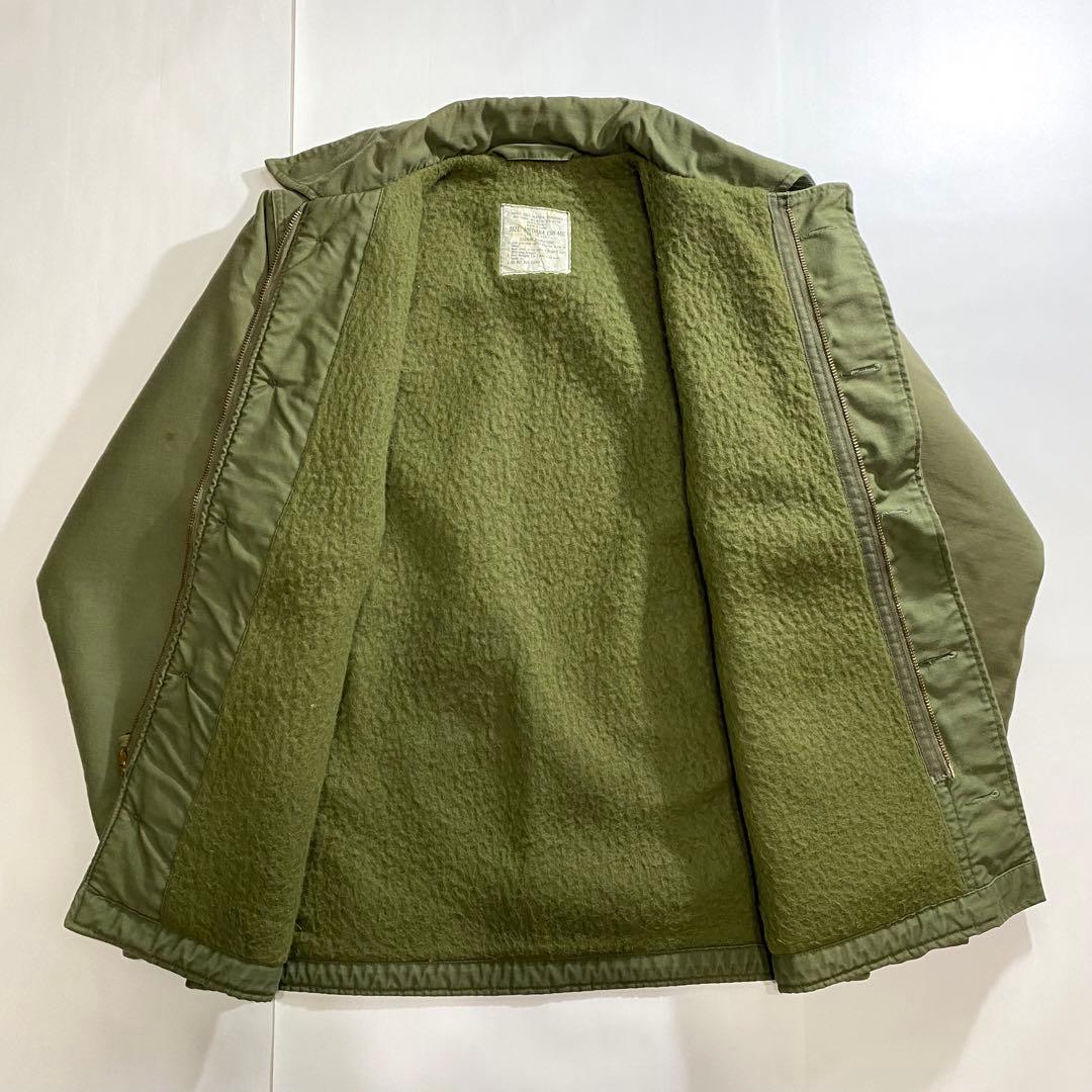 民生品 A-2 DECK デッキジャケット US NAVY ノーステンシル M