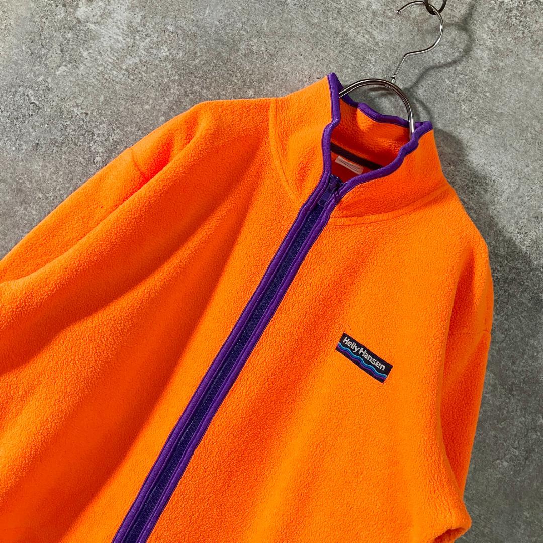 希少　90s Helly Hansen　ジャンプスーツ　つなぎ　オレンジ　ロゴ