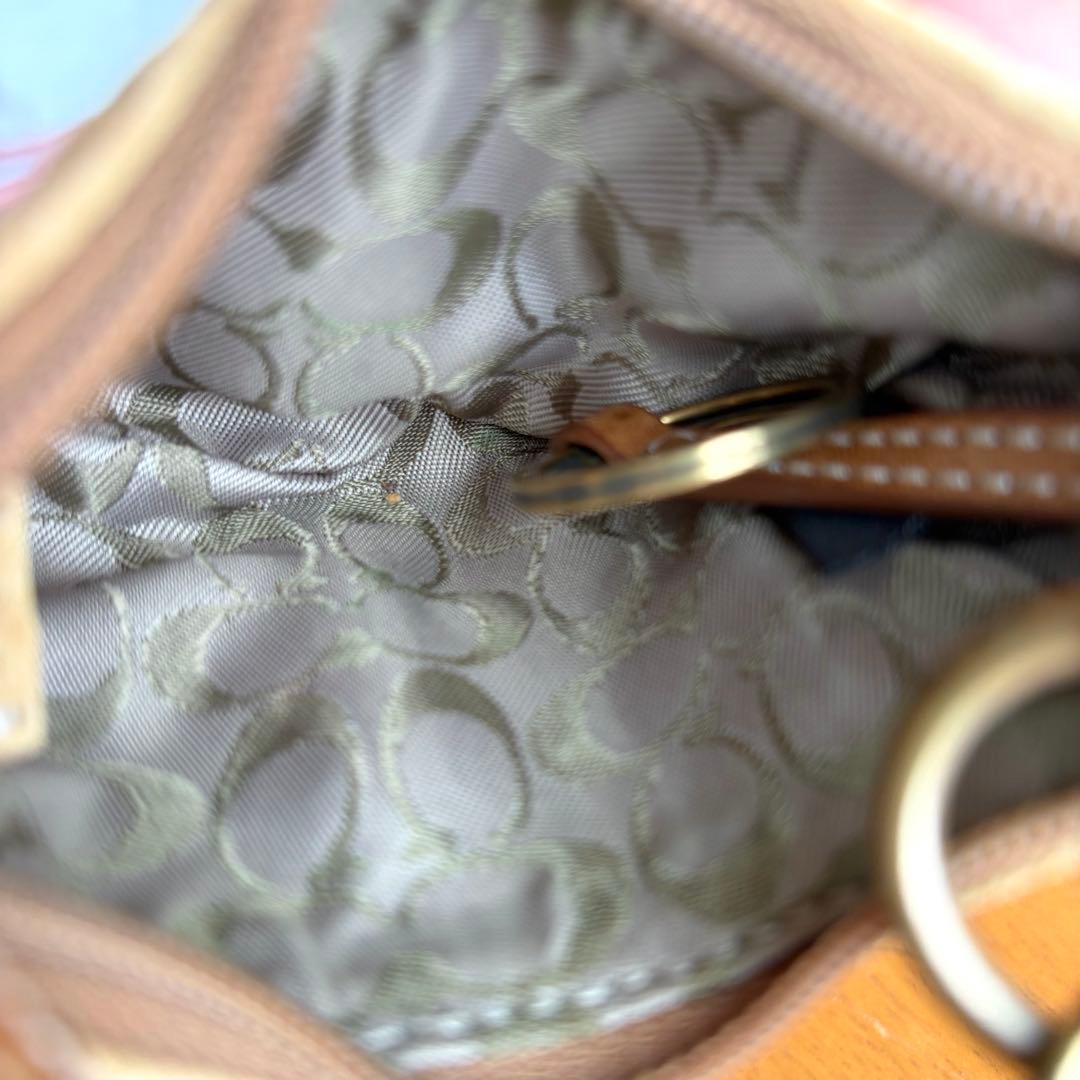 vintage coach オールドコーチ チャーム キーチェーン ブラウン