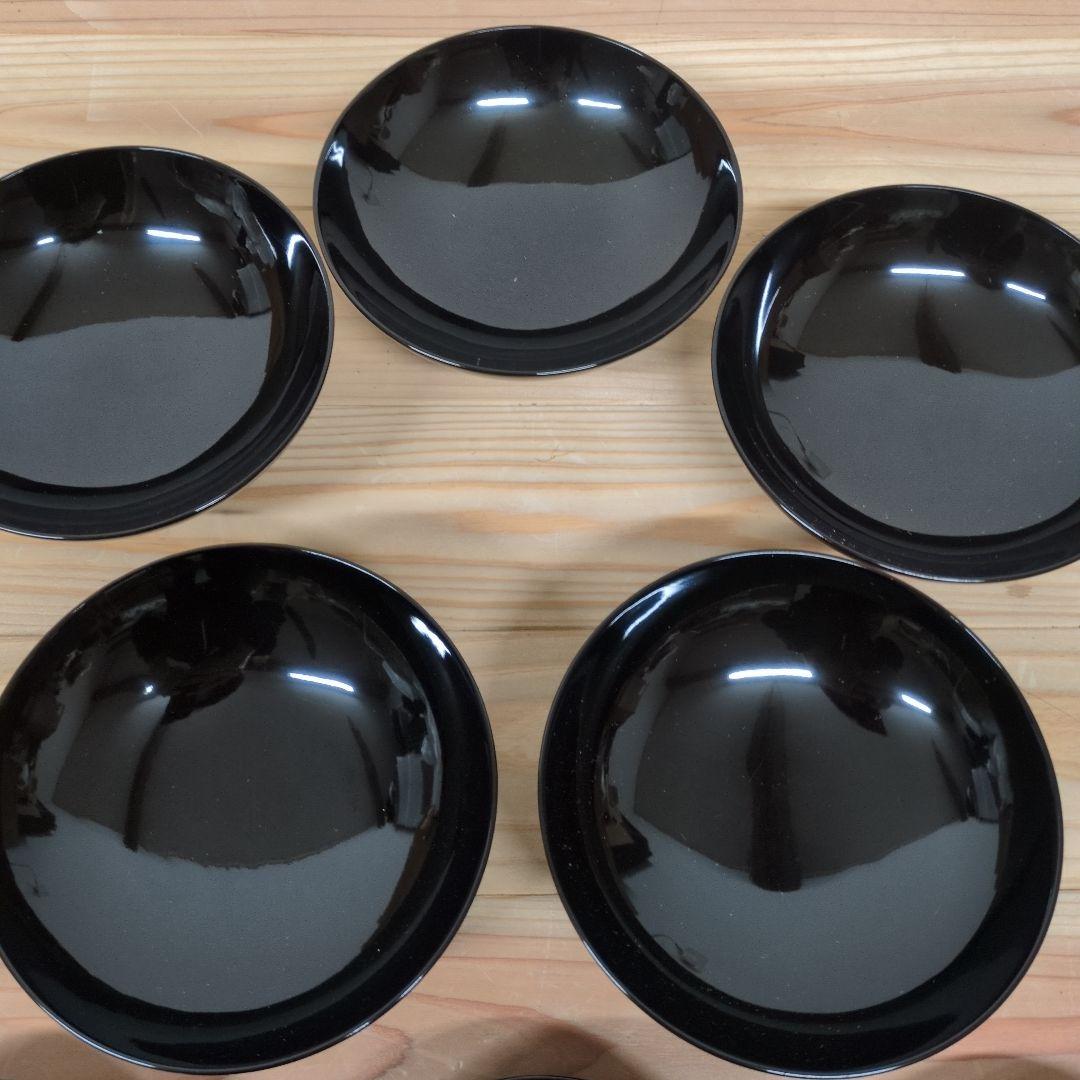 輪島塗　流水桜扇面見返り紅葉煮物椀　５客