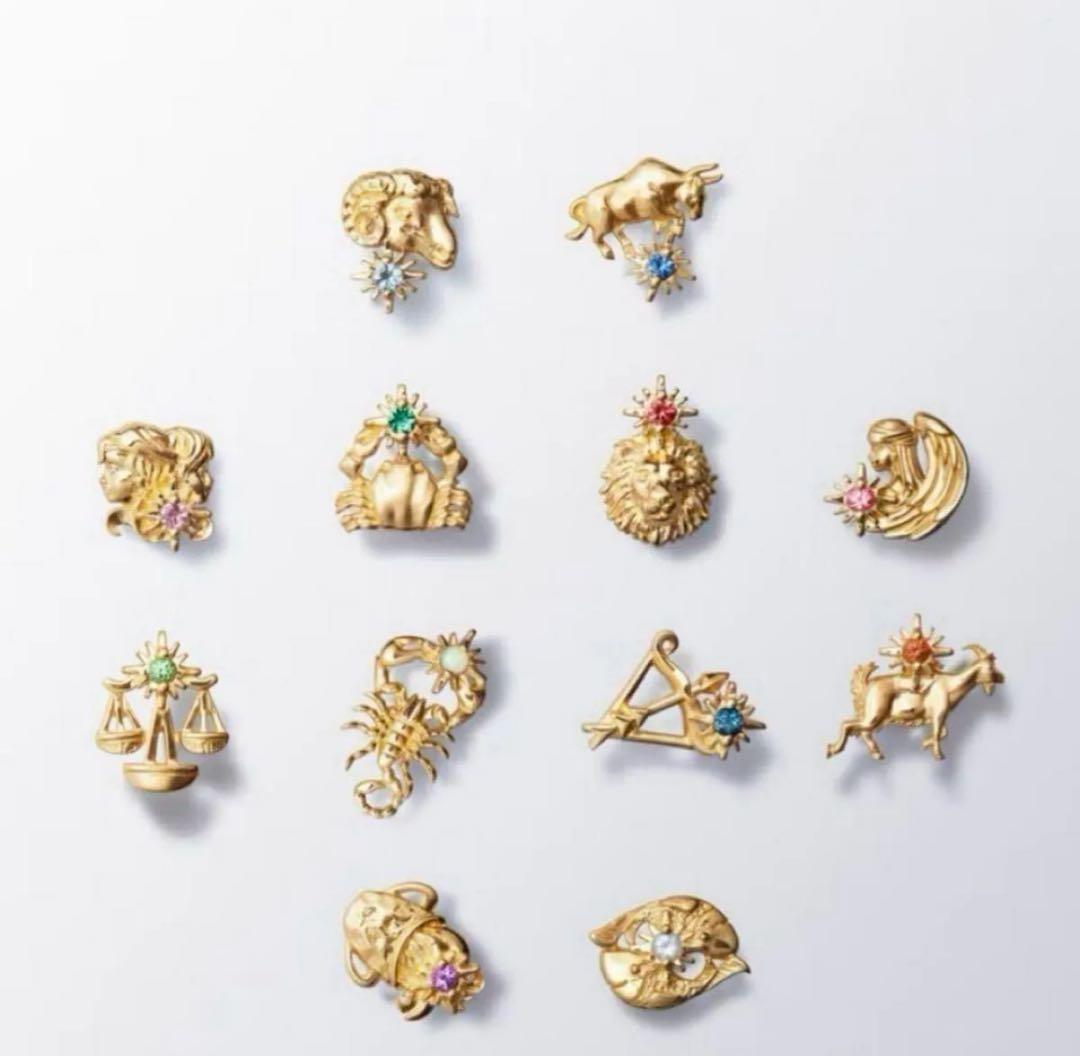 STAR JEWELRY ライオンモチーフ ピアス(片耳用) k18 Leo