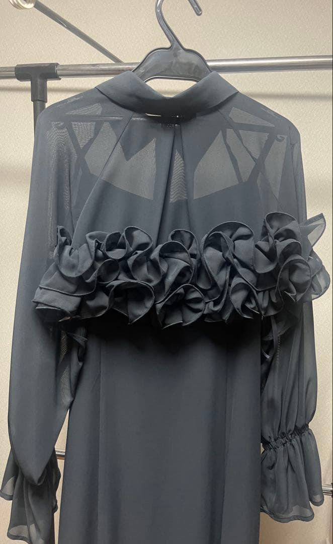 スーツ・フォーマル・ドレス Frill shirt layered dress M et.UNiVER