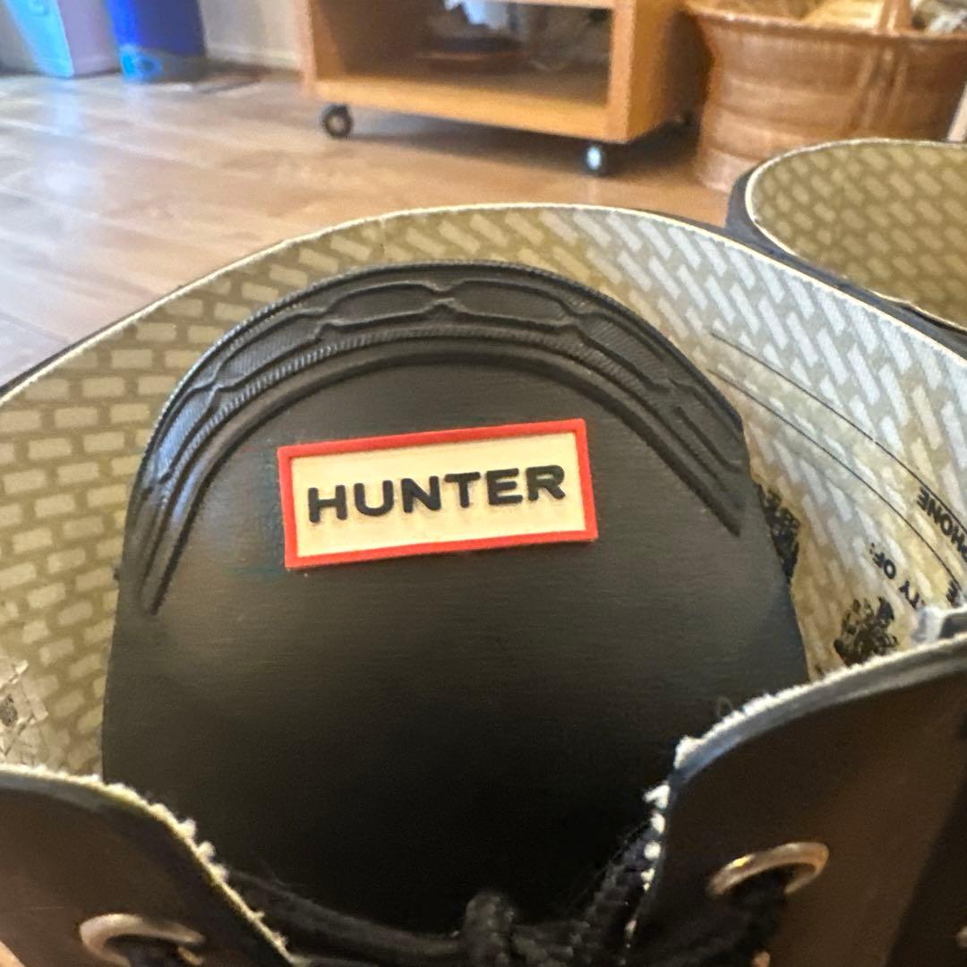 HUNTER ブラック ロングブーツ　UK6サイズ