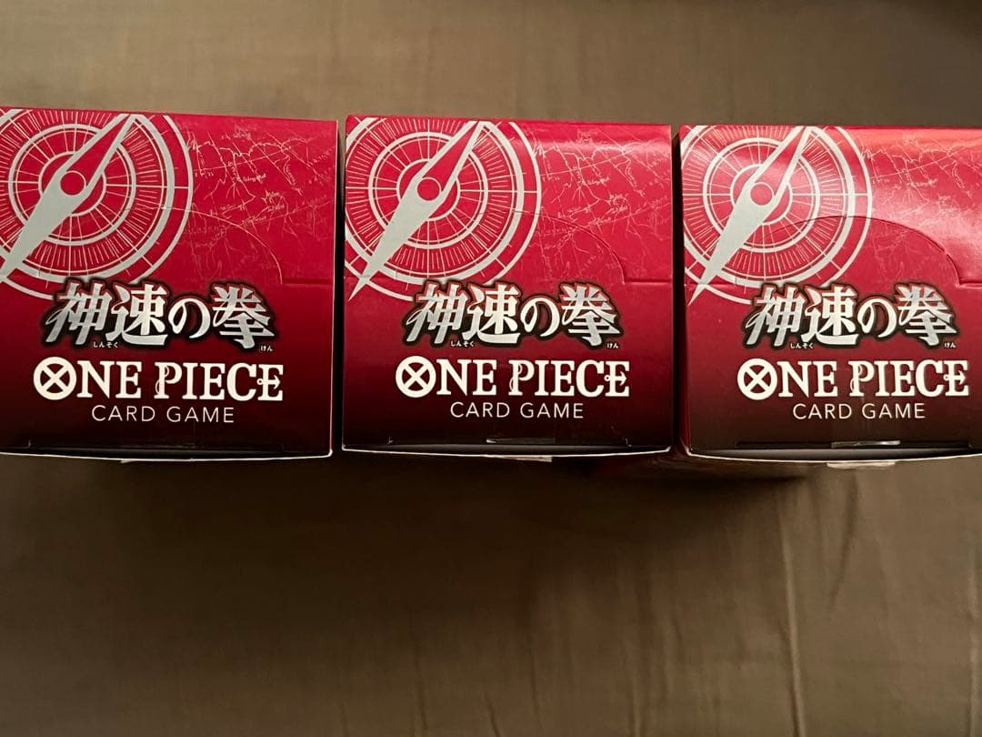 ワンピースカード 神速の拳 3BOX テープカット