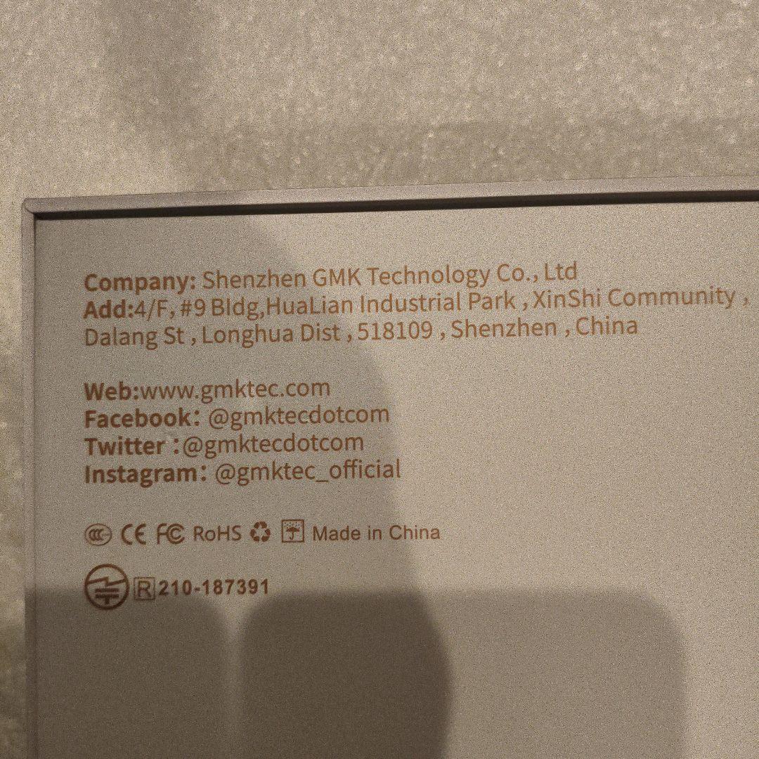 GMKtec ミニPC Intel Core搭載