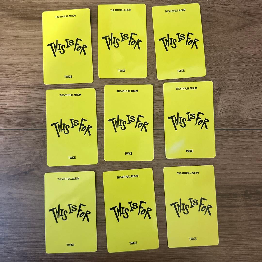 THIS IS FOR yizhiyu TWICE 一直娯 トレカ コンプ