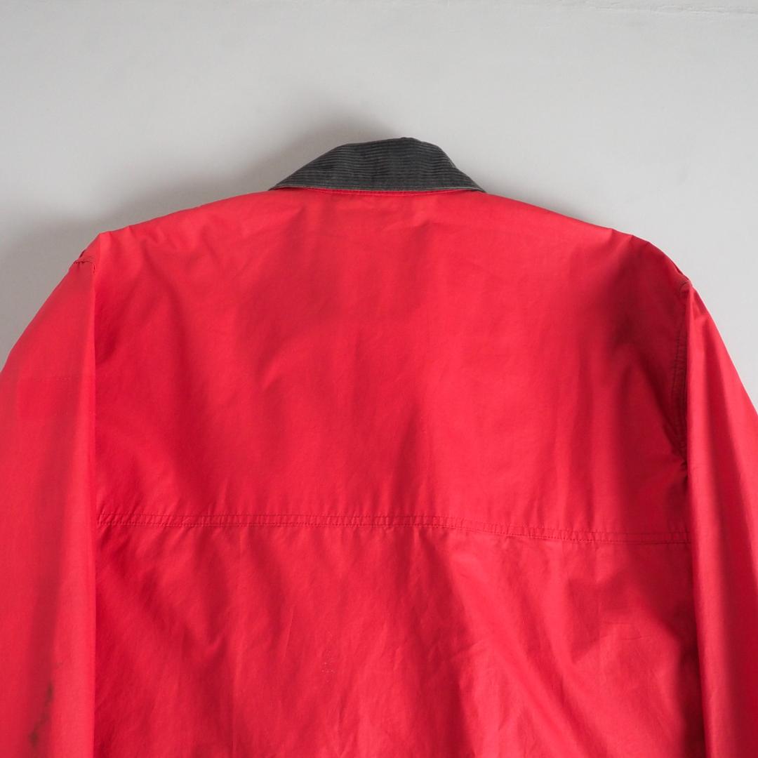 ラルフローレン　USA製　ファイアーマンジャケット　襟コーデュロイ　赤色　古着