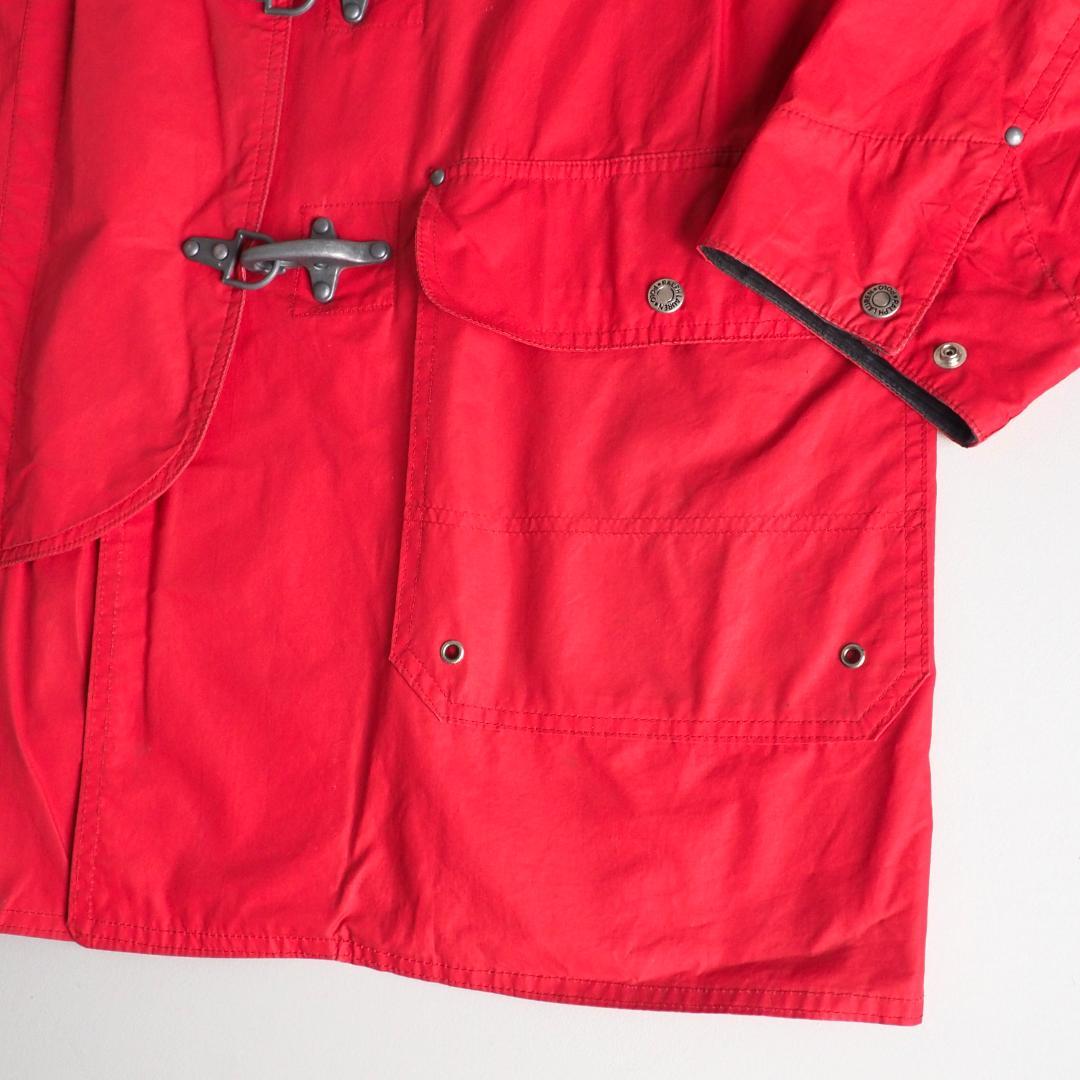 ラルフローレン　USA製　ファイアーマンジャケット　襟コーデュロイ　赤色　古着