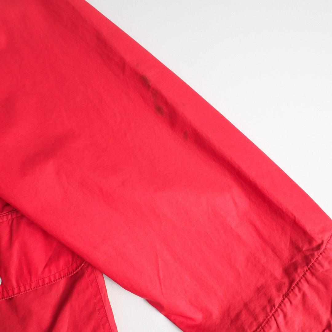 ラルフローレン　USA製　ファイアーマンジャケット　襟コーデュロイ　赤色　古着