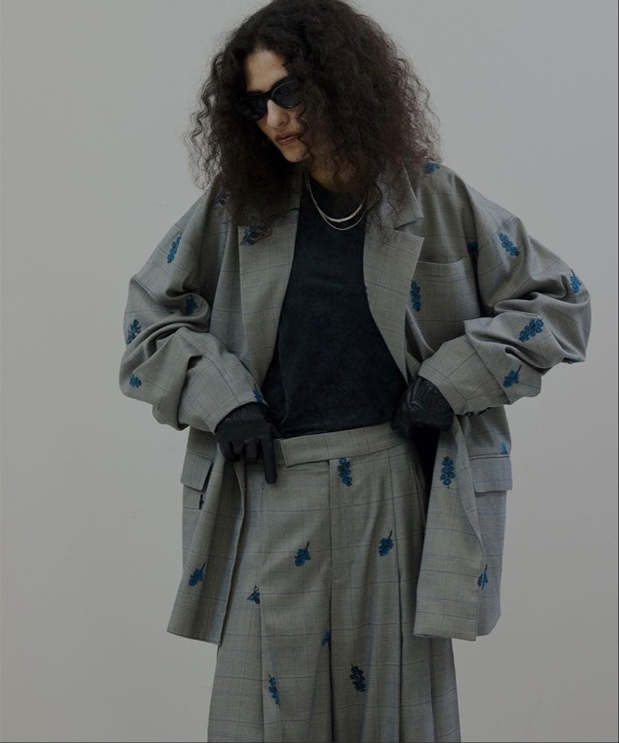 ジャケット・アウター CHECK FLOWER PAPA JACKET