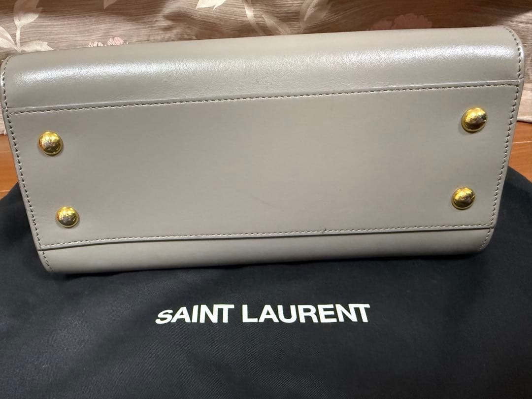 SAINT LAURENT グレー ハンドバッグ