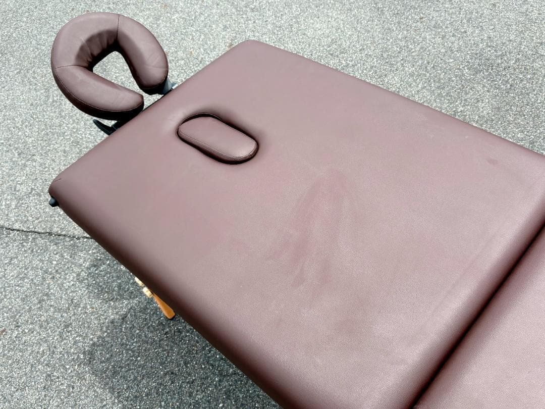 World JB エステベッド/マッサージベッド/有孔/折りたたみ/ブラウン