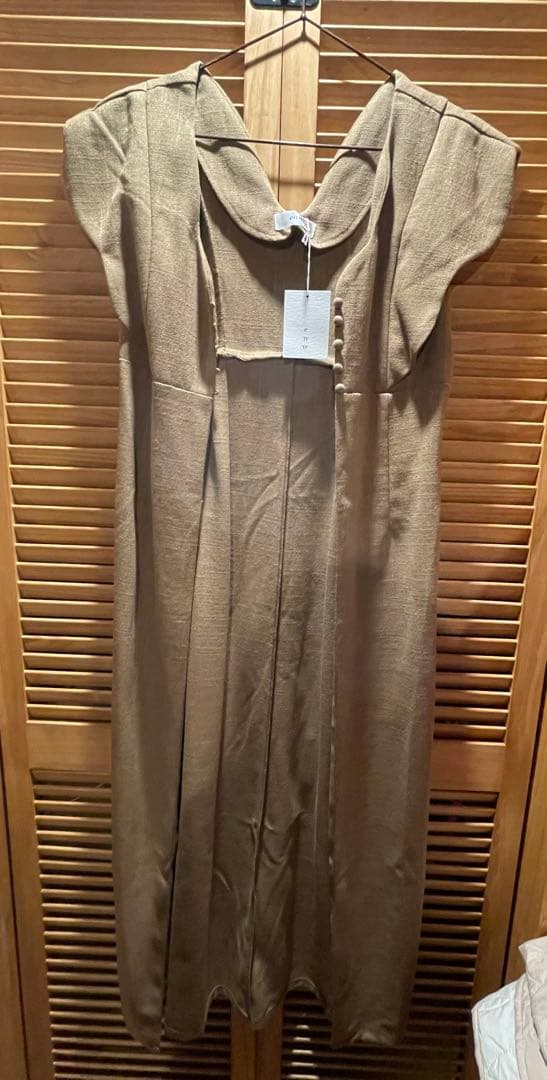 トップス euw nuance collar gilet / brown.