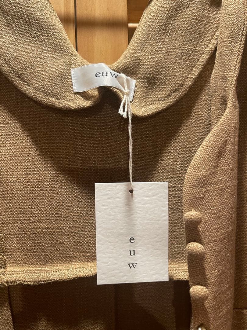 トップス euw nuance collar gilet / brown.