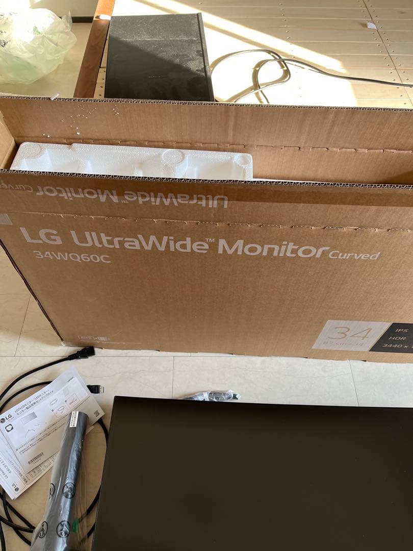 LG モニター ディスプレイ34WQ60C 34インチ/曲面型ウルトラワイド