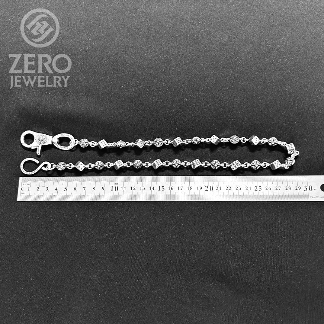 【★即日発送★925刻印】62cmクロスボール＆ダイス ウォレット