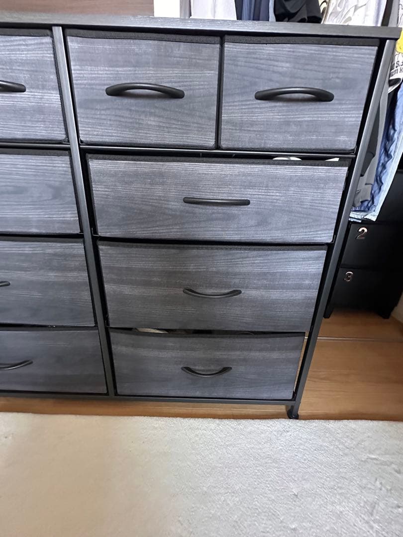 チェスト　ブラック木目　送料込み