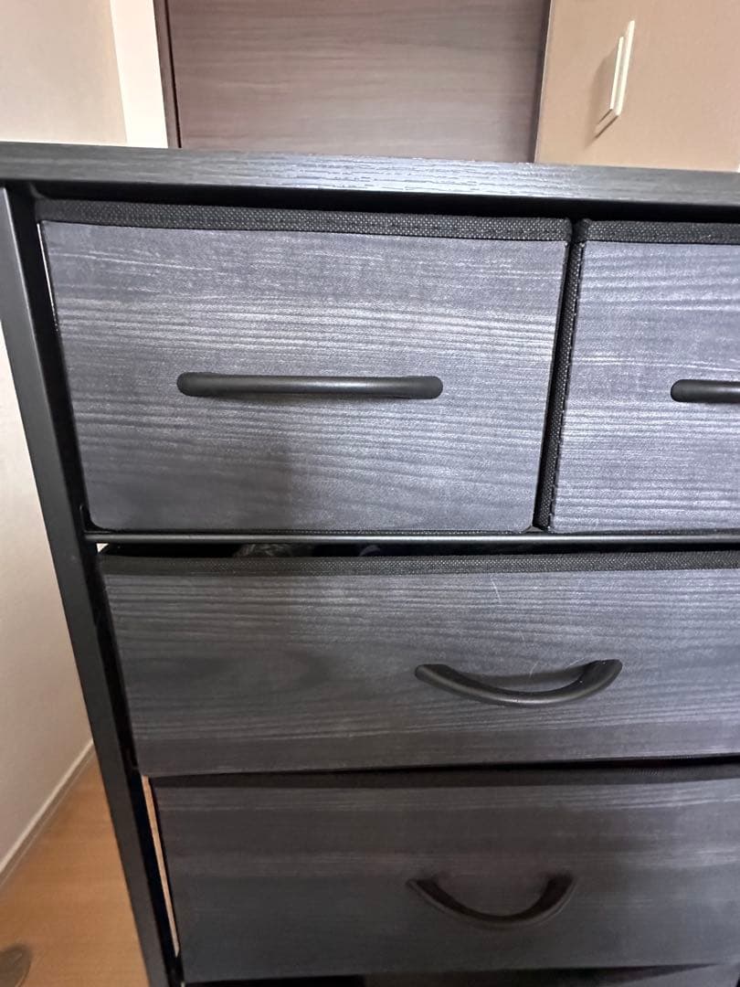 チェスト　ブラック木目　送料込み