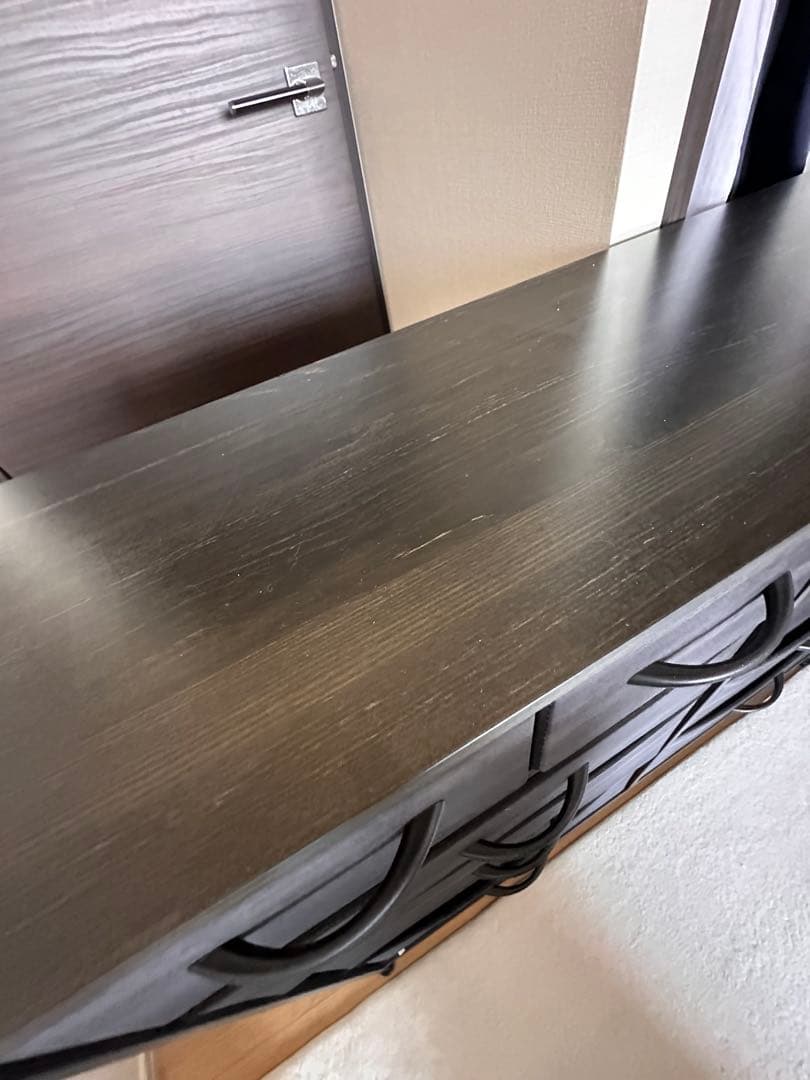 チェスト　ブラック木目　送料込み