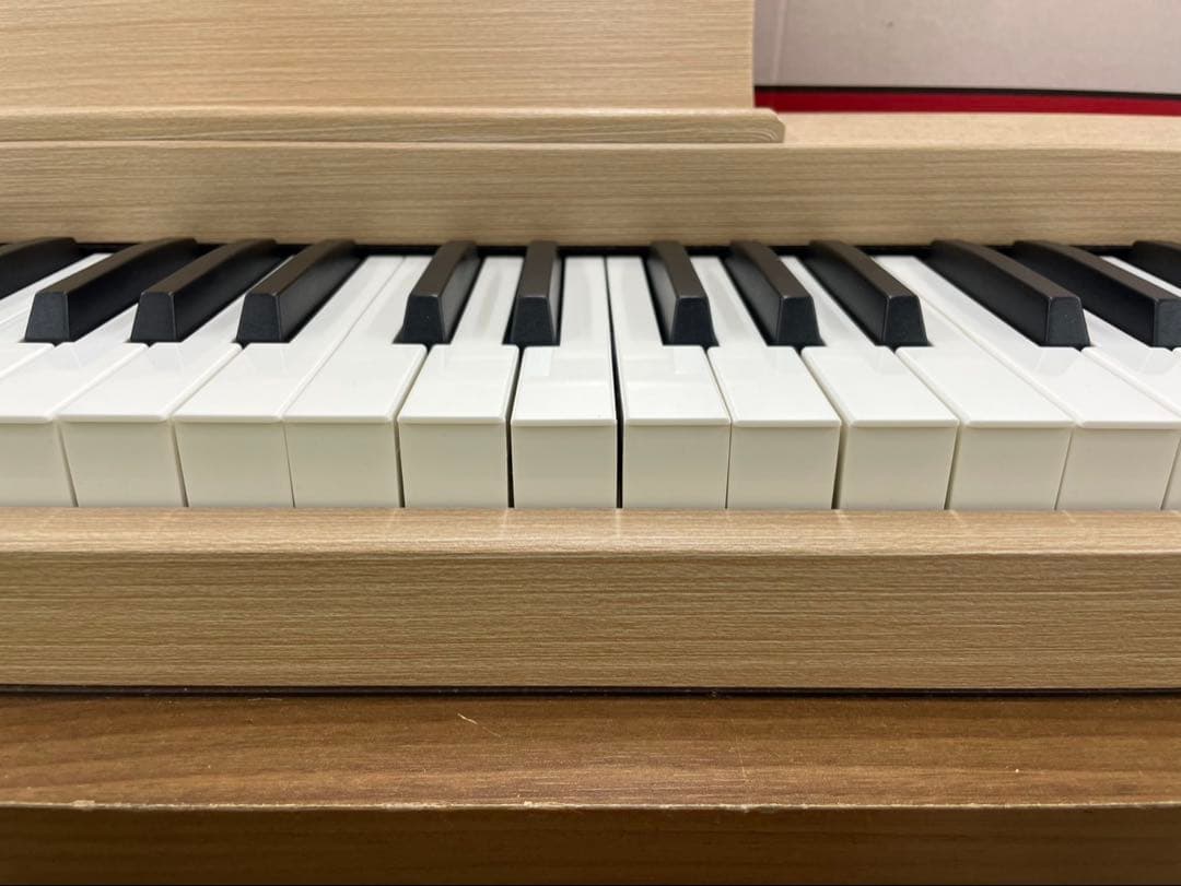 電子ピアノ88鍵盤　給電タイプ　木目調ボディ　オークベージュ