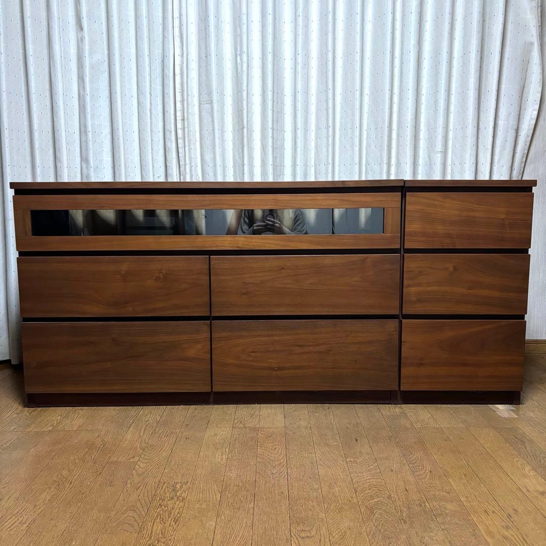 dinos Volga ヴォルガ ウォルナットシリーズ テレビ台(チェスト付)