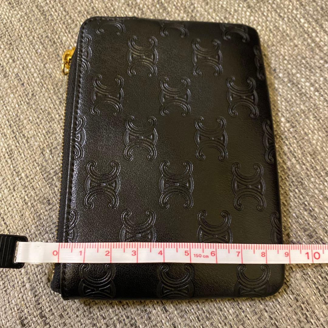 【正規品】セリーヌ　CELINE 黒 レザー ケース 財布　カードケース