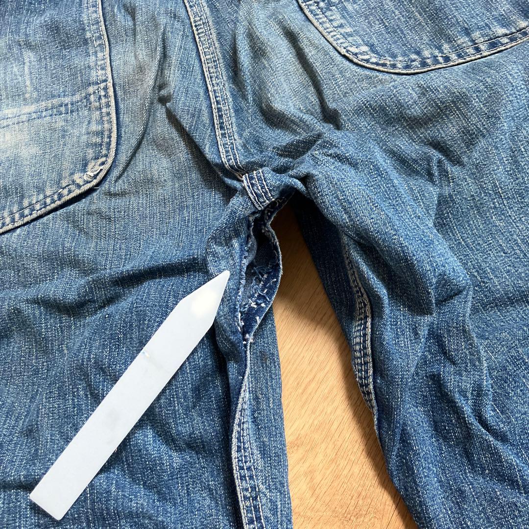 さ*ー様 ビンテージ 40s Lee ハウスマーク　デニムオーバーオール