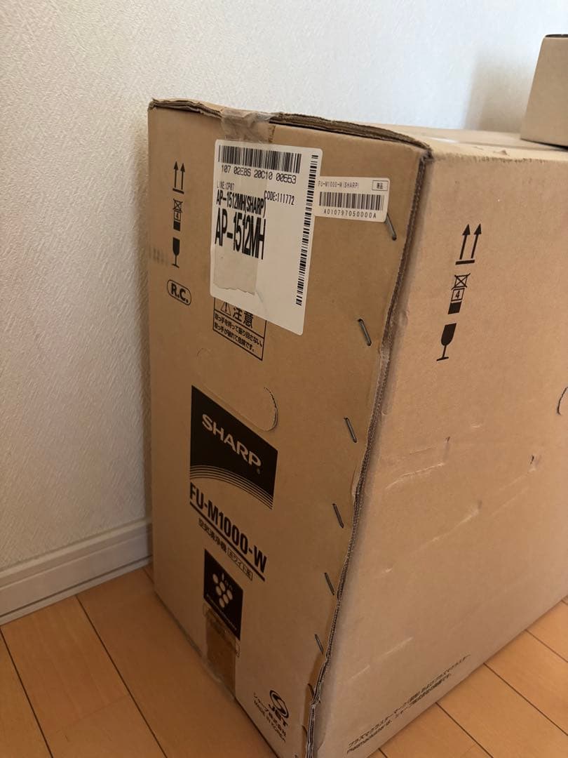 シャープ　空気清浄機　プラズマクラスター　FU-M1000-W