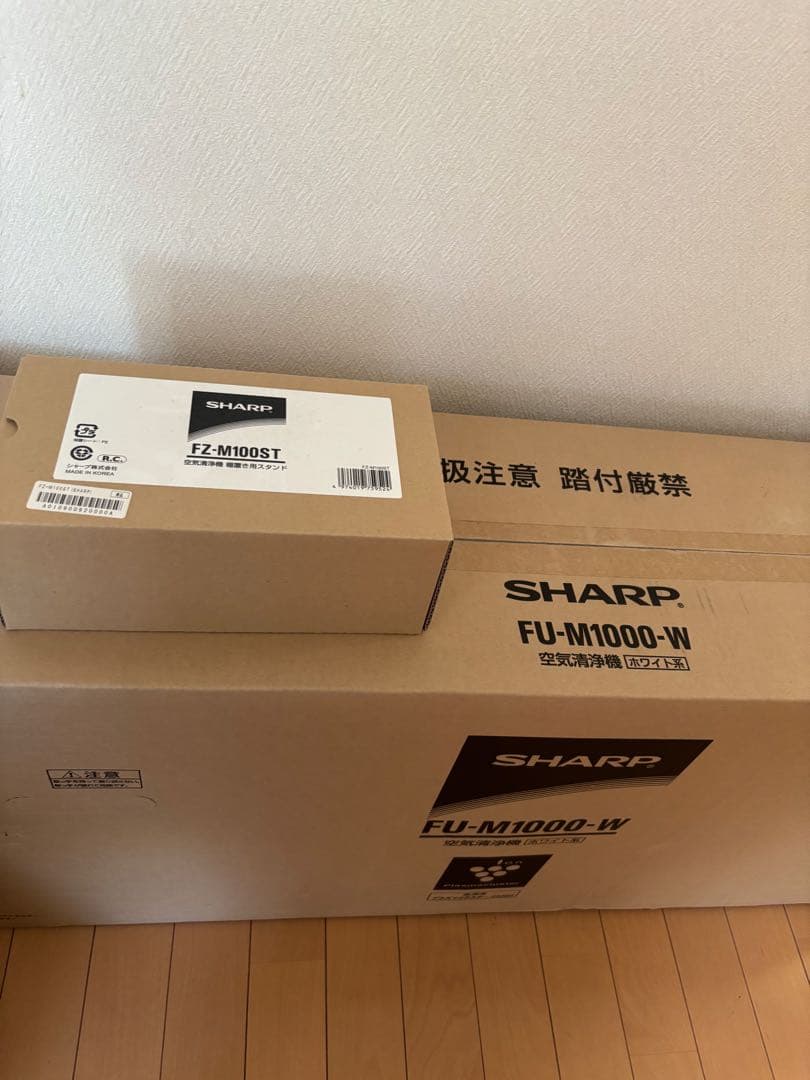 シャープ　空気清浄機　プラズマクラスター　FU-M1000-W