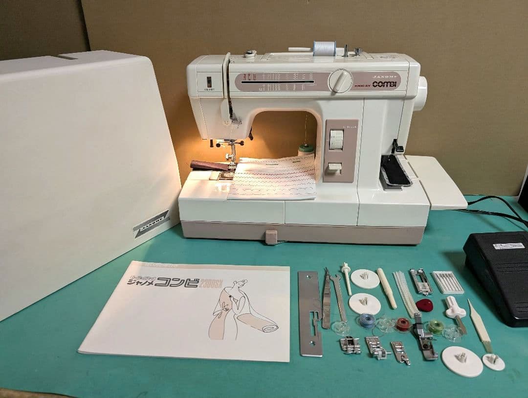 ❤️整備済 好調 二役 ジャノメコンビ 2300SX ジグザグ＆ロックミシン