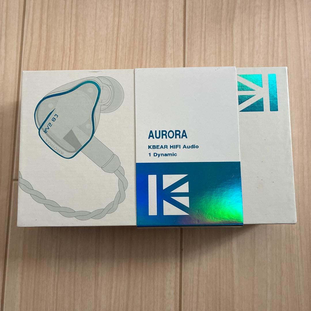 Aurora KBear HIFI 有線イヤホン 1DD クリスピーブルー 美品