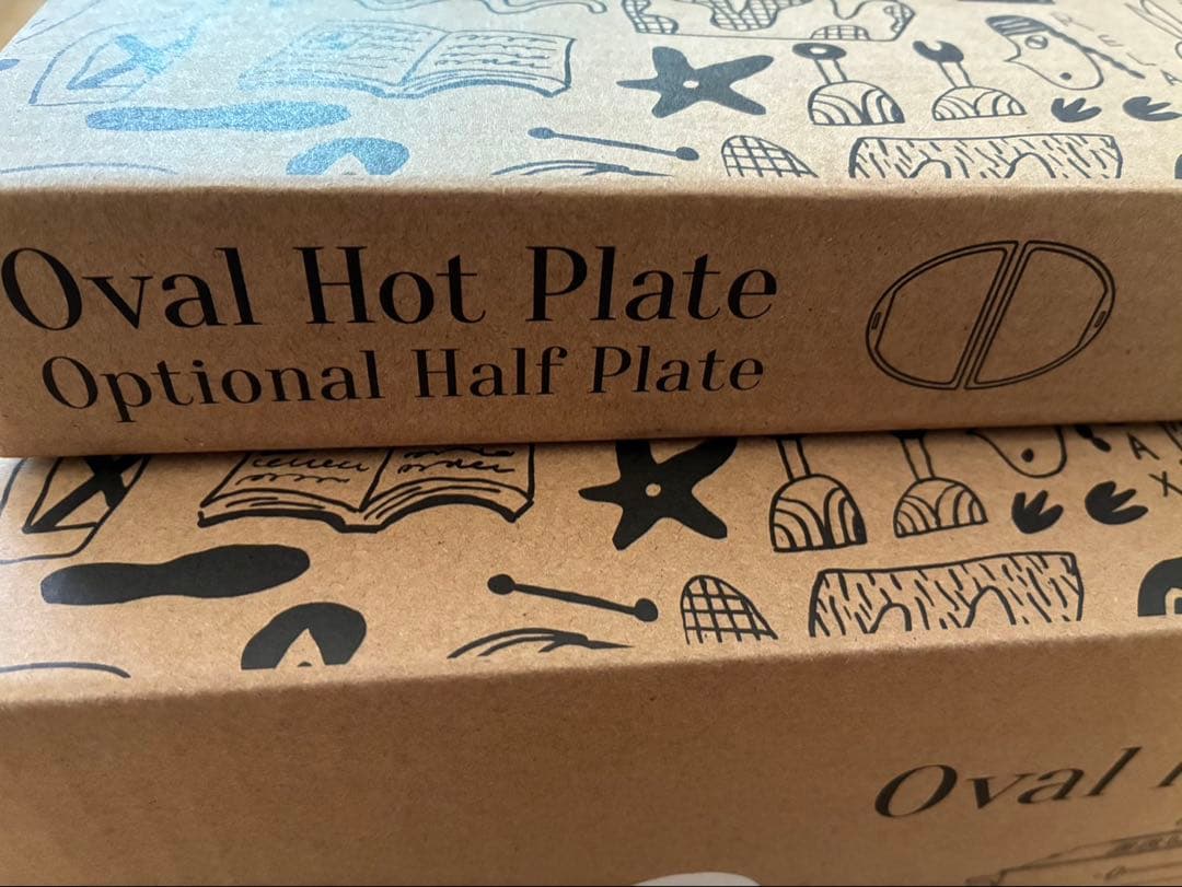 BRUNO オーバルホットプレート&ハーフプレートセット　新品未使用品。