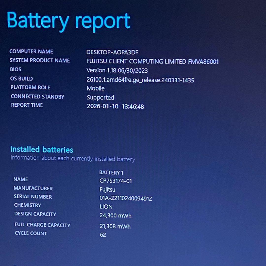 ★2021年製★ 第11世代Corei5 15.6インチ 富士通 F28