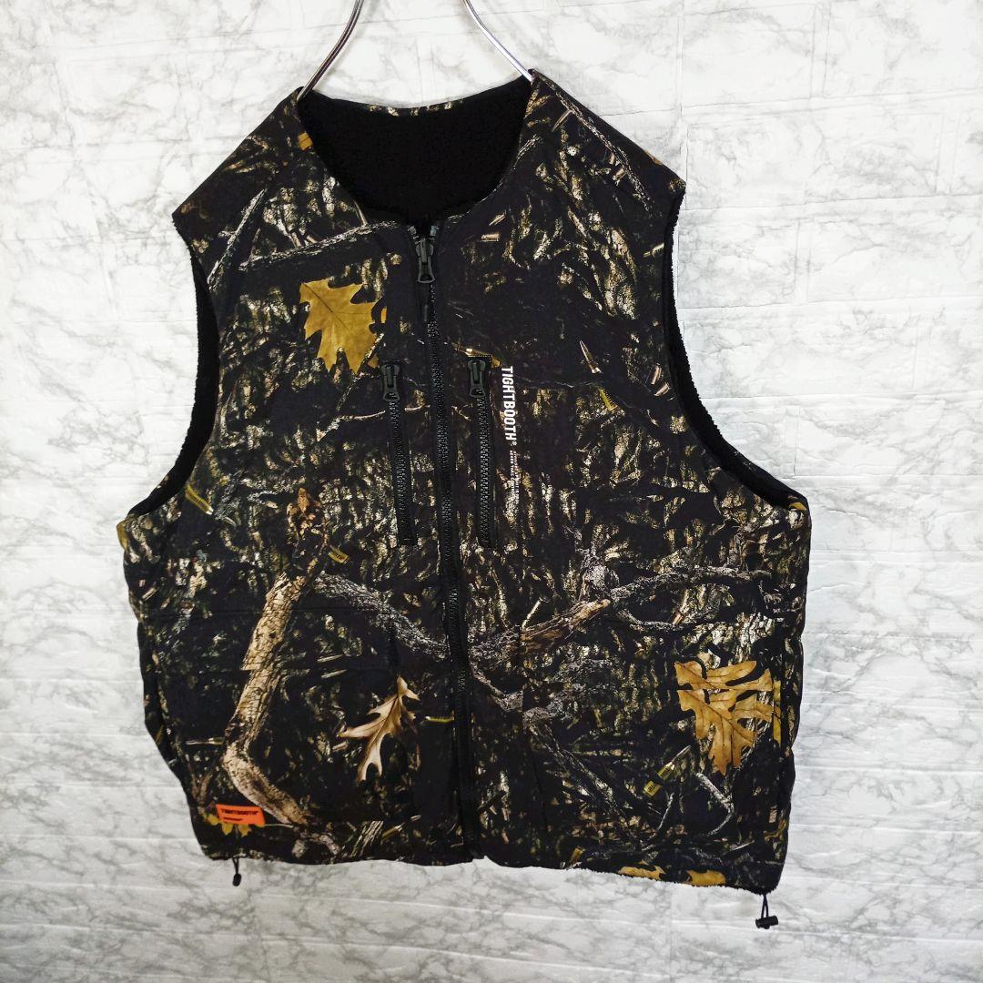 【TIGHTBOOTH】リアルツリー　リバーシブル　中綿ベスト