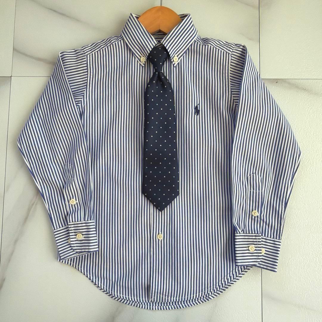 美品 ラルフローレン 4点セット フォーマル　110 スーツ 紺ブレ ネイビー