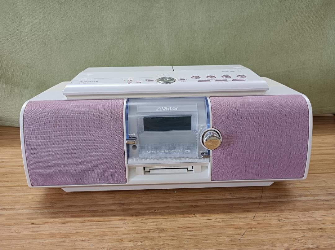 都《XWQLR》ビクター　RC-L1MD-P CD/MD　ポータブルシステム