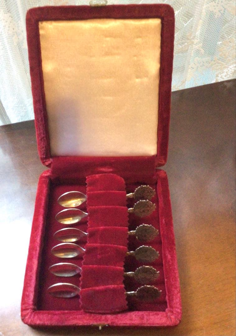 銀製スプーンセット シルバー925 6本 ケース付き