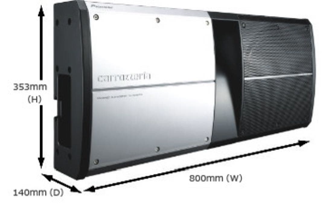 カロッツェリアTS-WX910A 25cmパワードサブウーファー