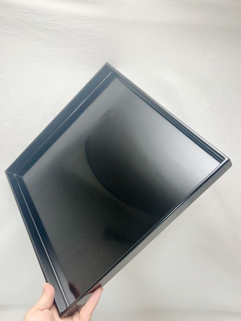 ほぼ未使用 懐石道具 黒塗 四方膳 会席膳5客 角膳 平膳 元箱