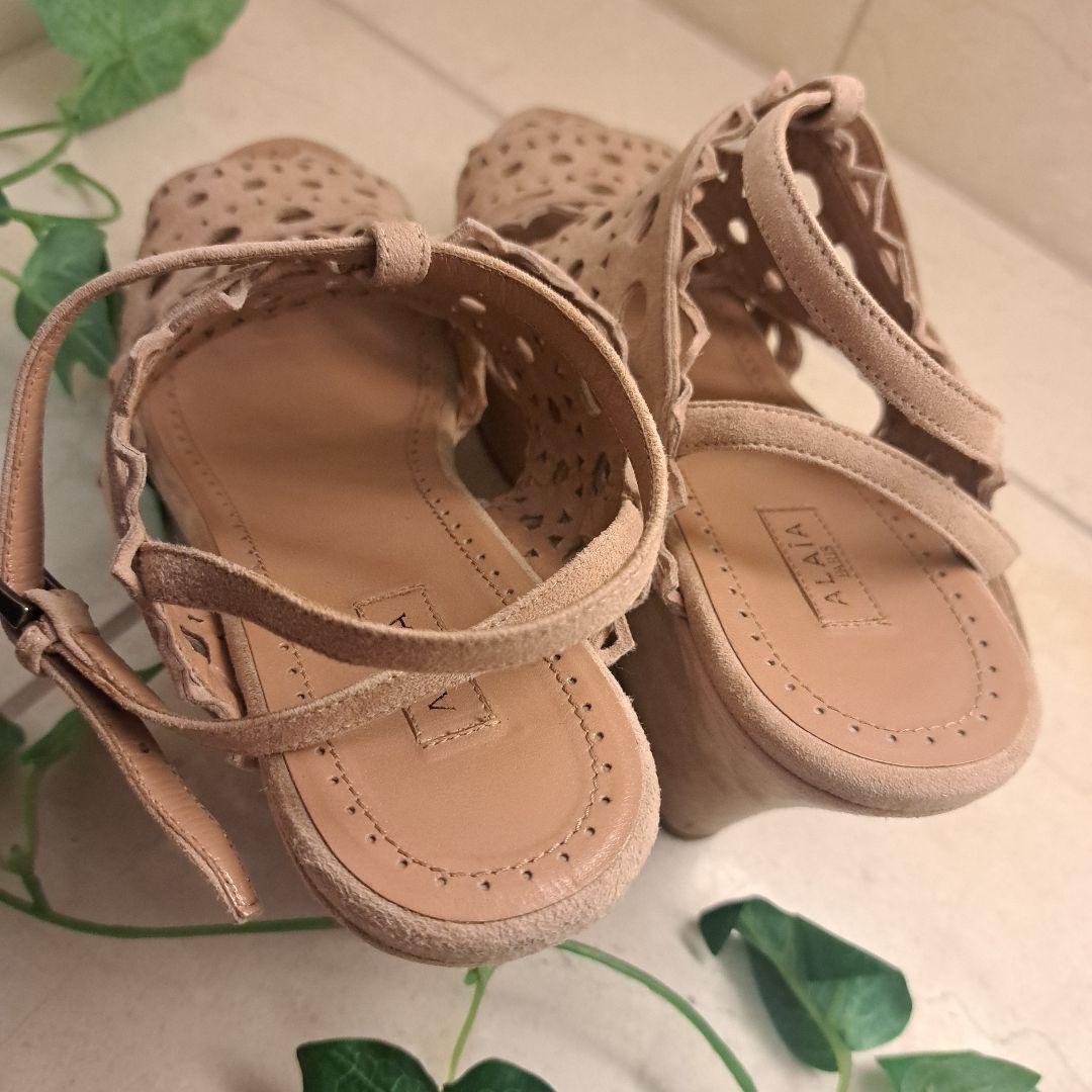 ALAIA アライア ウエッジソール サンダル 37