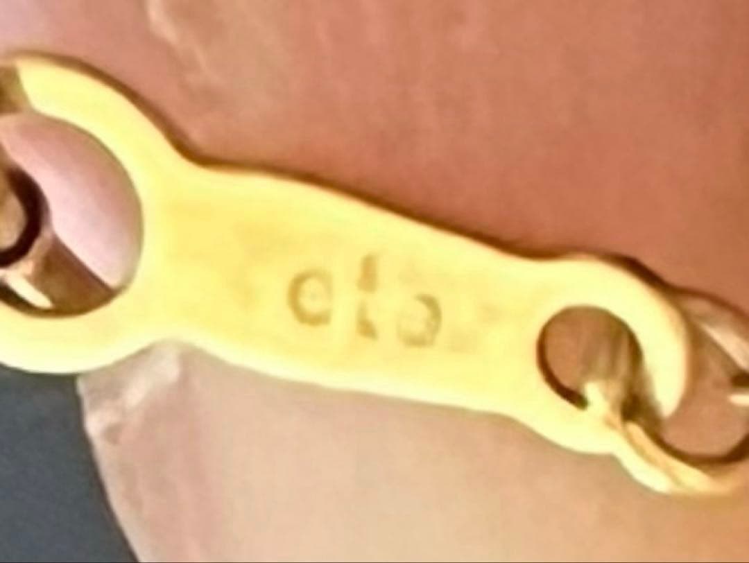 ete 一粒ダイヤモンド K18YG ネックレス