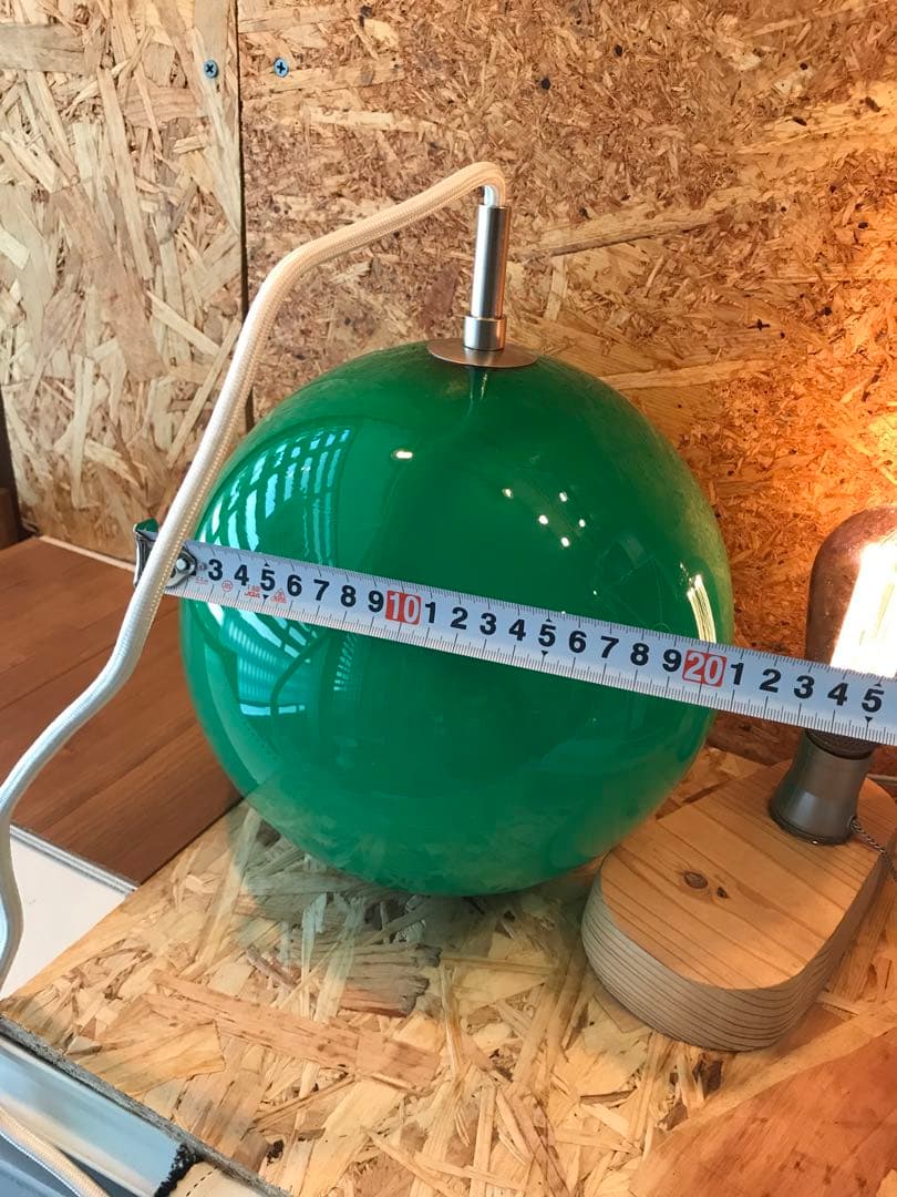 ビンテージ70’sレトロポップ スペースエイジ昭和ランプシェード硝子