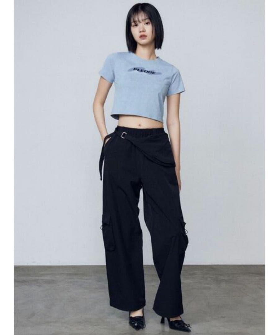 【試着のみ】EMODA レースアップリボンパンプス