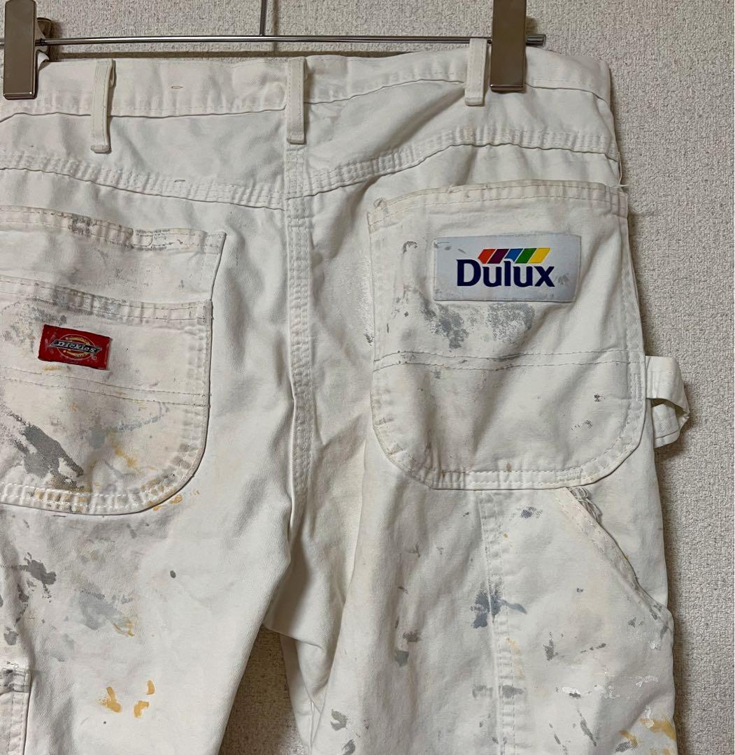 【 Dickies 】 Dulux ディッキーズ ペンキ ペインターパンツ 白