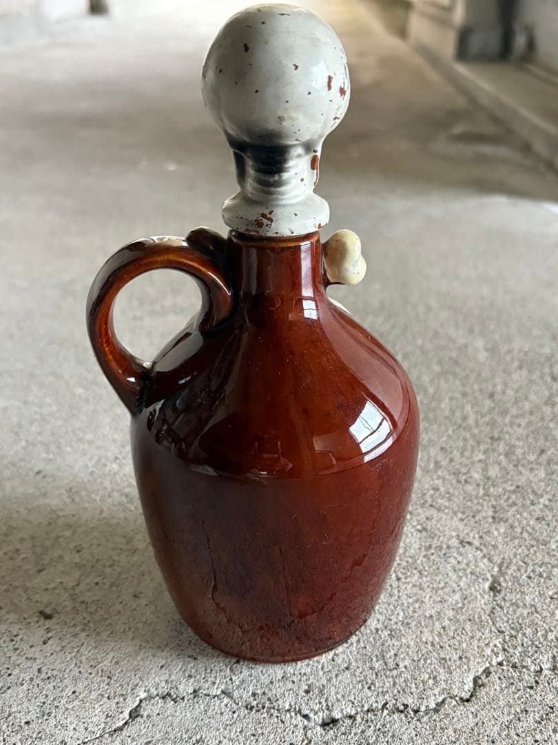 【希少】50年代スカルデキャンタ　陶器　ヴィンテージ　ミッドセンチュリー