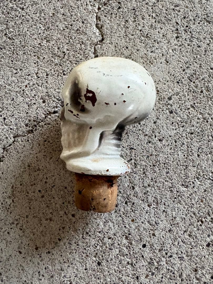 【希少】50年代スカルデキャンタ　陶器　ヴィンテージ　ミッドセンチュリー